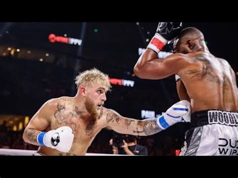 Jake Paul stops Tyron Woodley with one.